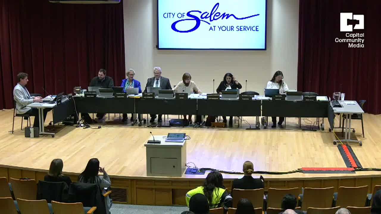 Salem City Council Meeting
