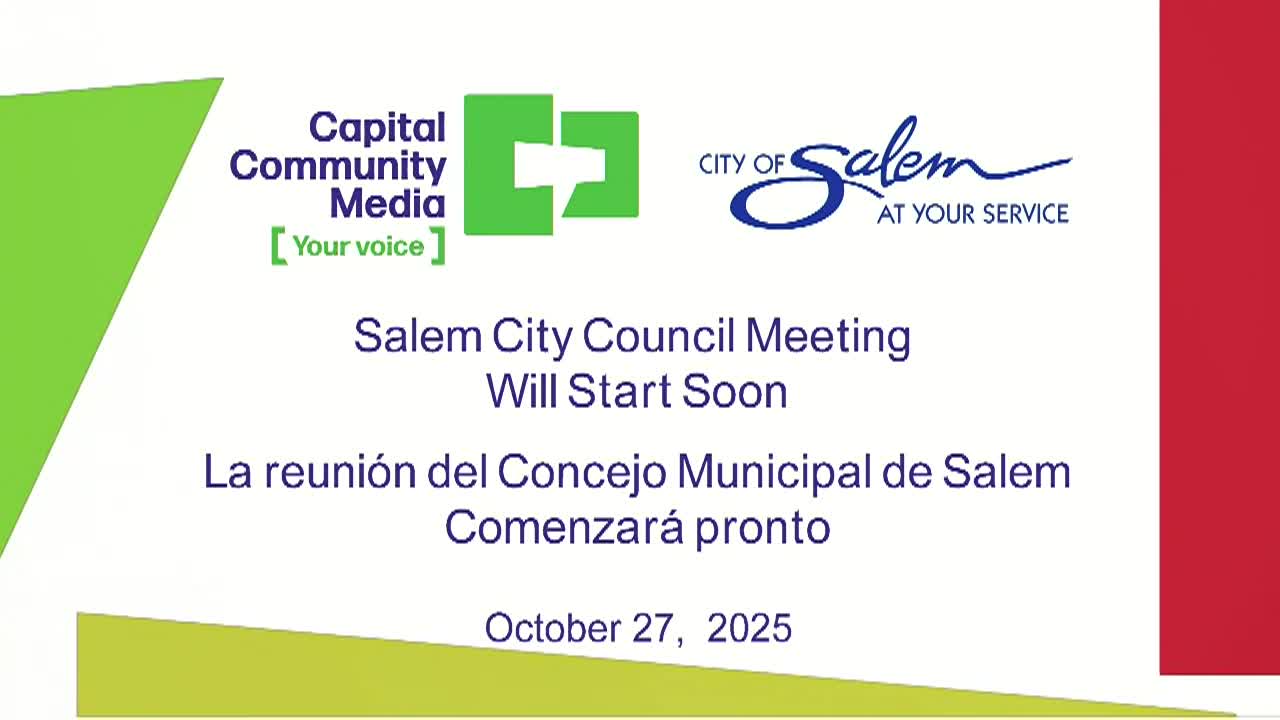 Salem City Council Meeting