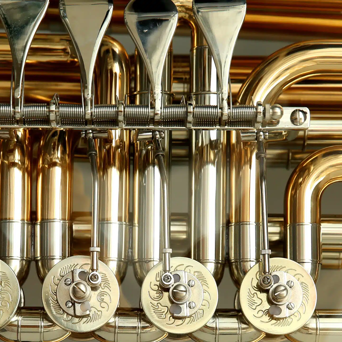 Close up of a tuba 